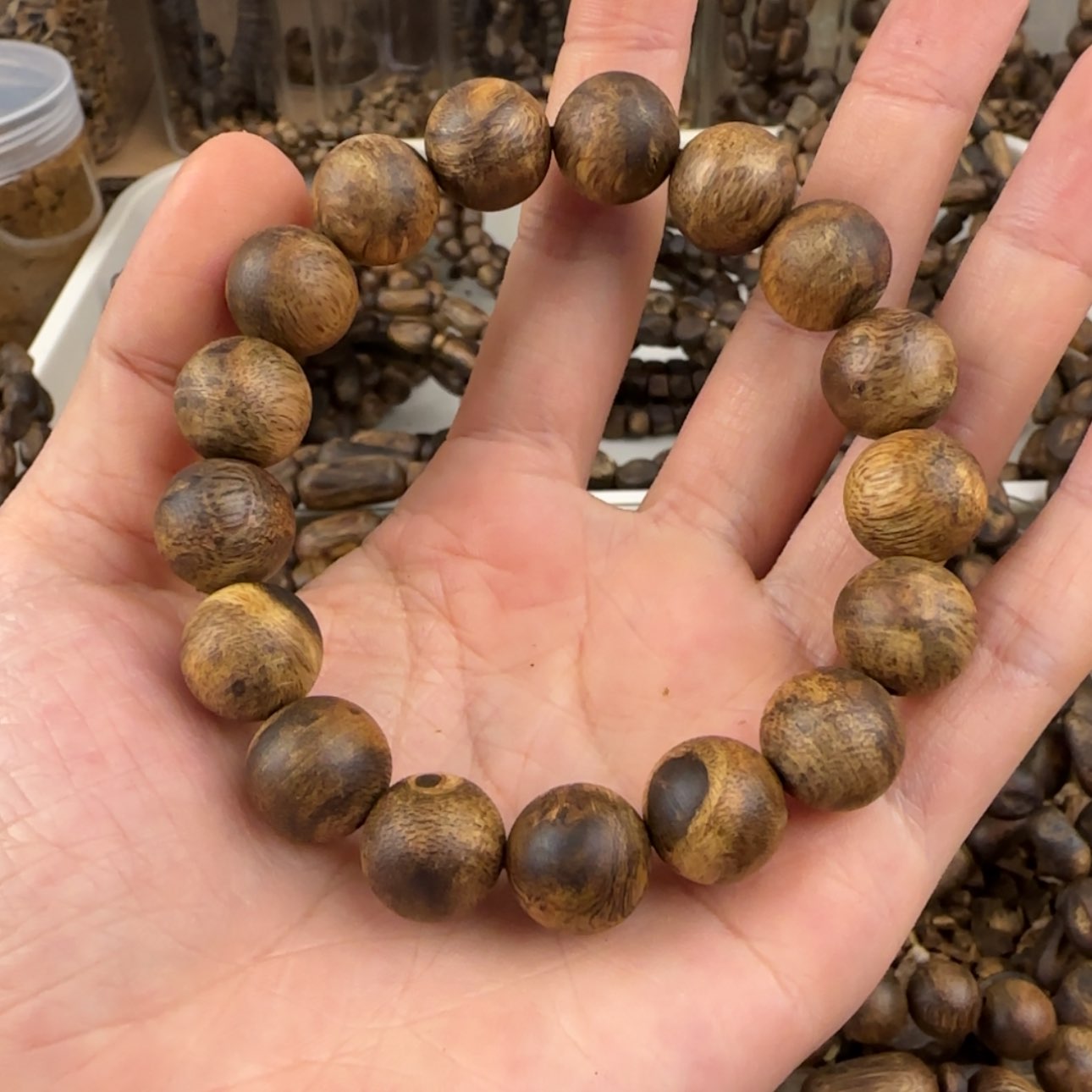 【闪购商品】沉香手串路**烤棋楠手串11克