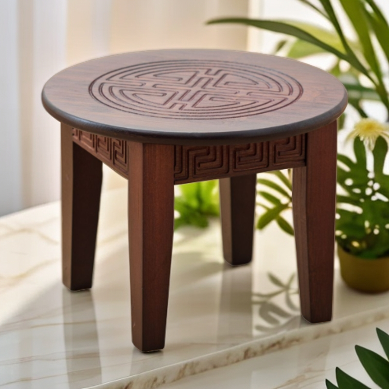 凳子简约现代家用中式客厅板凳茶几小椅矮方凳复古椅子创意小凳台