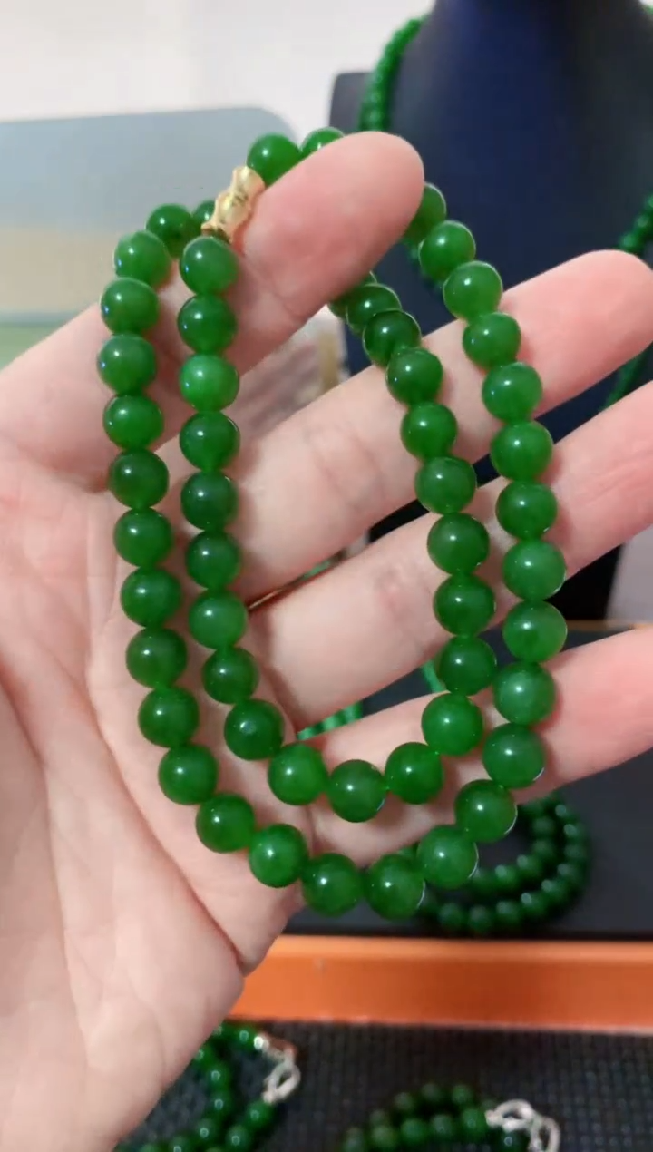【闪购商品】和田玉（碧玉）项链未镶嵌8
