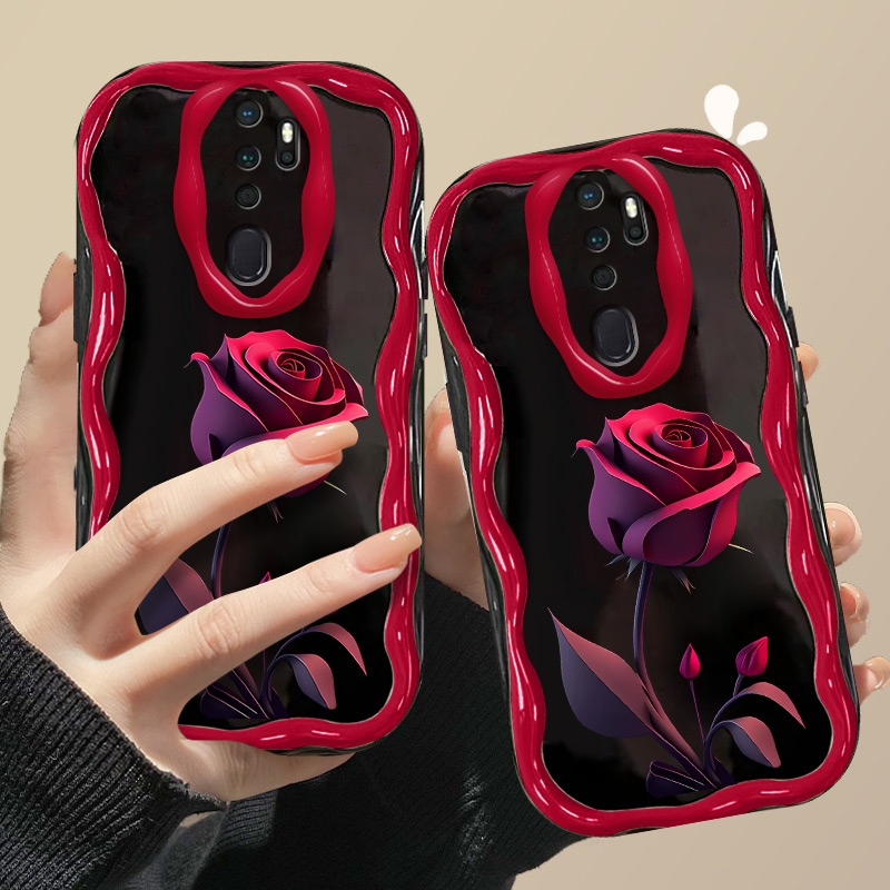暗红玫瑰适用于OPPOA11/A11X手机壳全包镜头硅胶防摔【奶油壳】