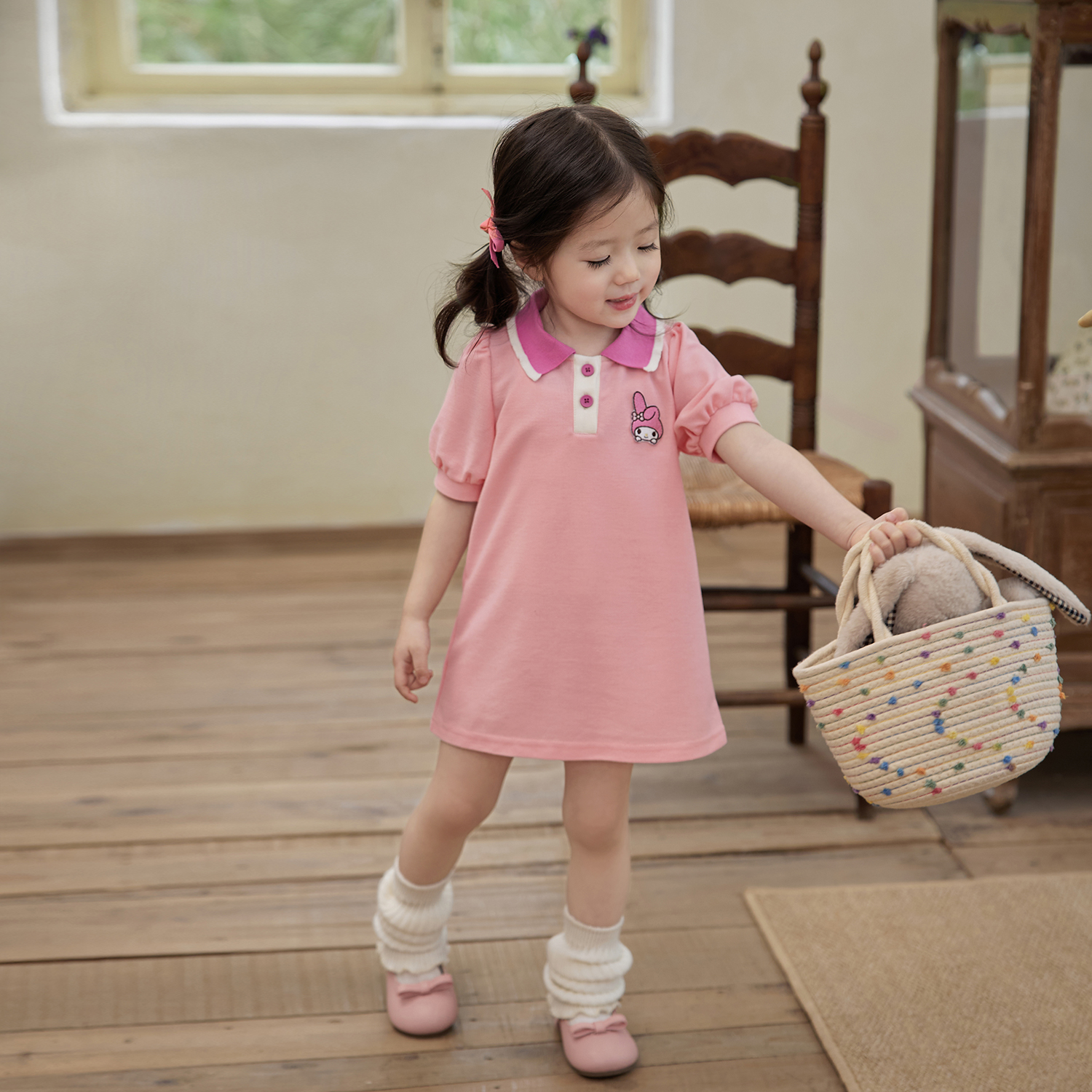 小O宝Okids童装  宝宝短袖套装婴儿polo连衣裙 YSX410032