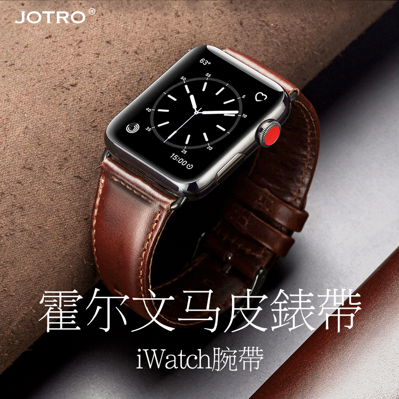适用appleiwatch表带se苹果s9手表真皮iwatch腕带s8高端ultra1/2