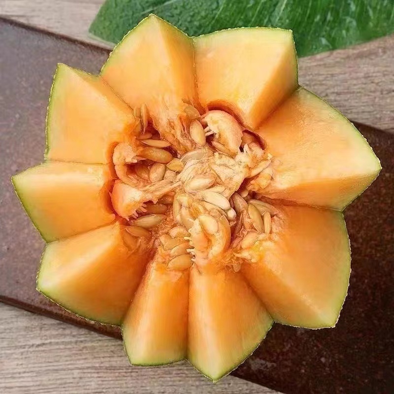 【吐鲁番哈密瓜王包邮】西州蜜17号现摘皮薄肉厚脆甜多汁水产地发货