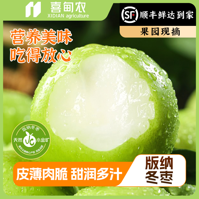 【喜甸农】版纳冬枣果王甄选礼盒装新鲜应当季水果醇甜肉厚清脆可口