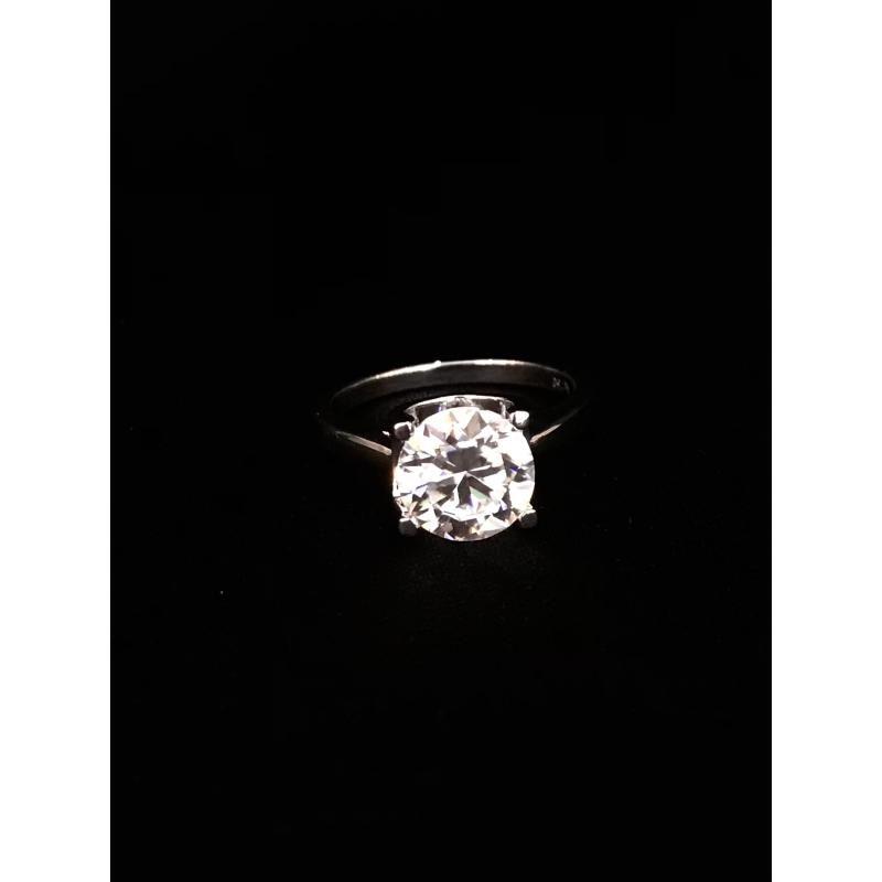 非金属戒指 戒指 斯里兰卡白色豪镶戒指3ct G46