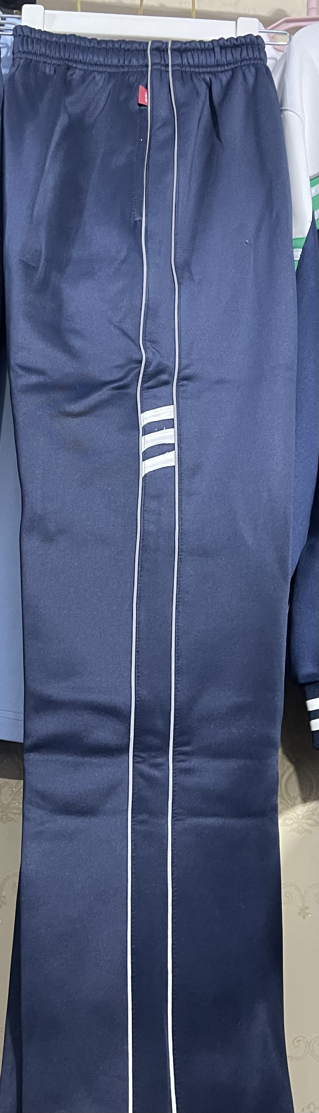 青州北关初中加绒校服裤冬季校服保暖裤运动裤深蓝色