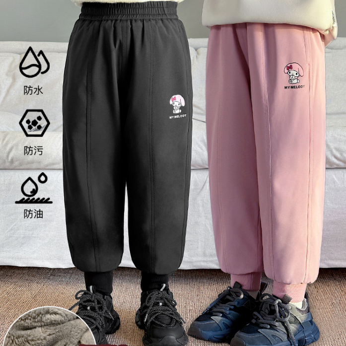 【小扬哥推荐】女童加绒裤子冬季新款儿童防风保暖密密绒一件过冬