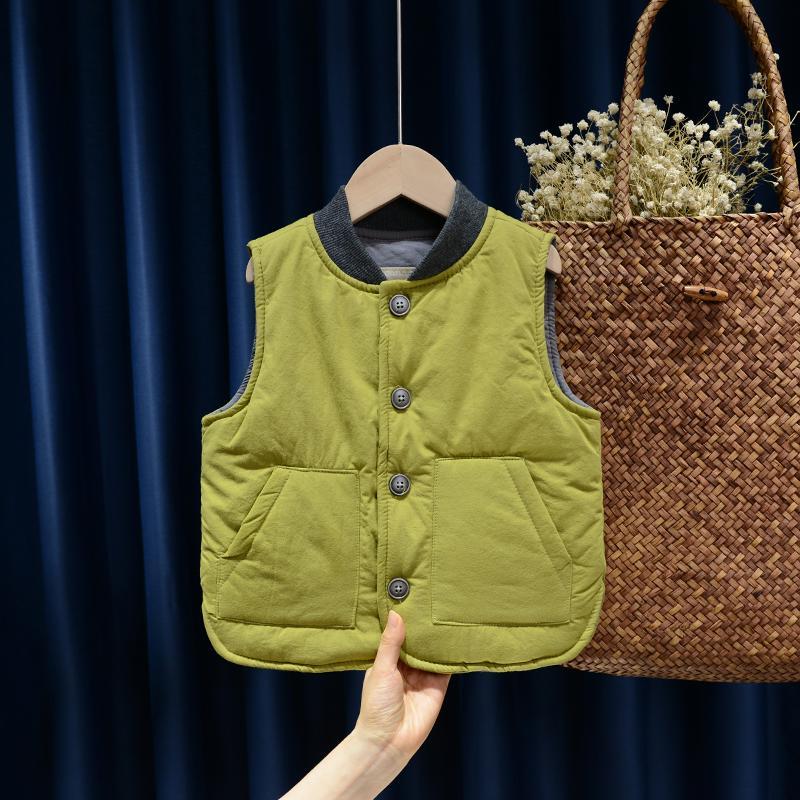 【小扬哥推荐】儿童棉马甲秋冬季外穿男童加厚夹棉马夹洋气坎肩冬