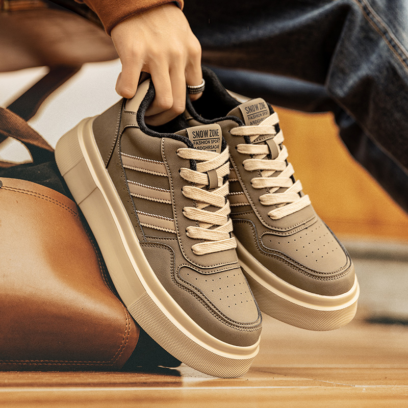 男鞋2024新款秋季运动潮鞋鞋子加绒休闲低帮男百搭小白鞋男款冬季