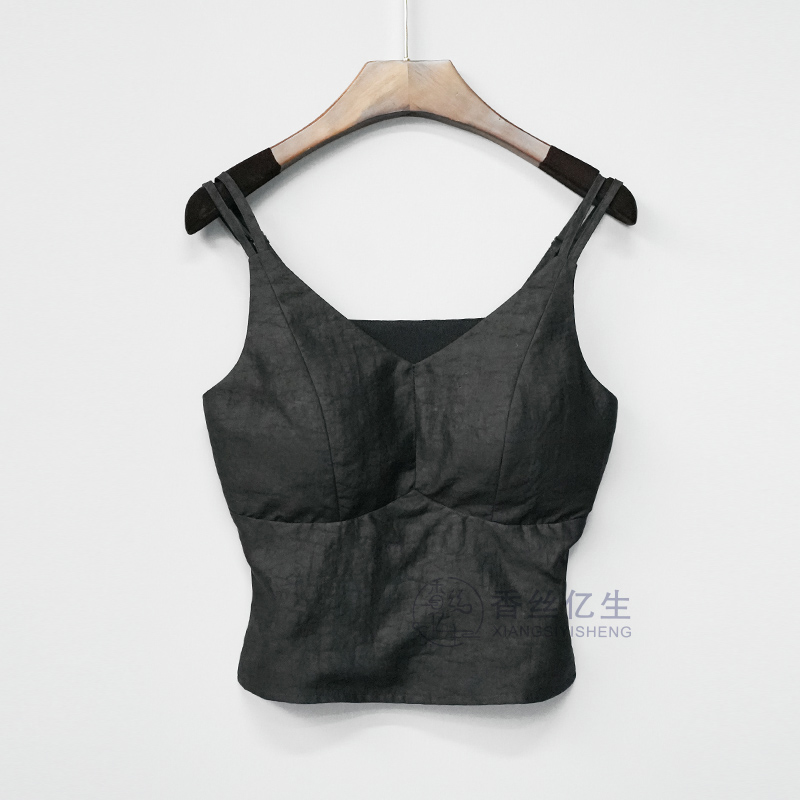 女背心打底时尚修身舒适百搭龟夏季黑色打底女士吊带美背X2556
