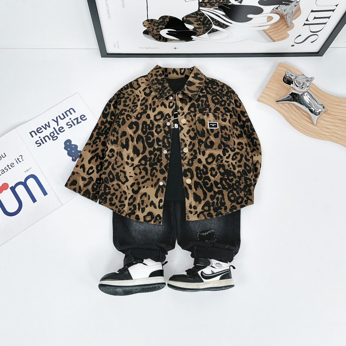 儿童秋装外套长袖2025新款男童春秋衬衫 D-WG27323 悠悠童话童装