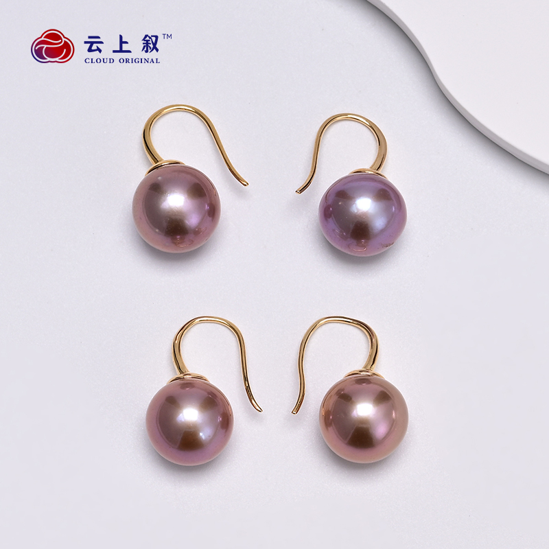 【云上好物】14 DS46590-S925银淡水珍珠耳钩-多样性发一件-12mm(JG