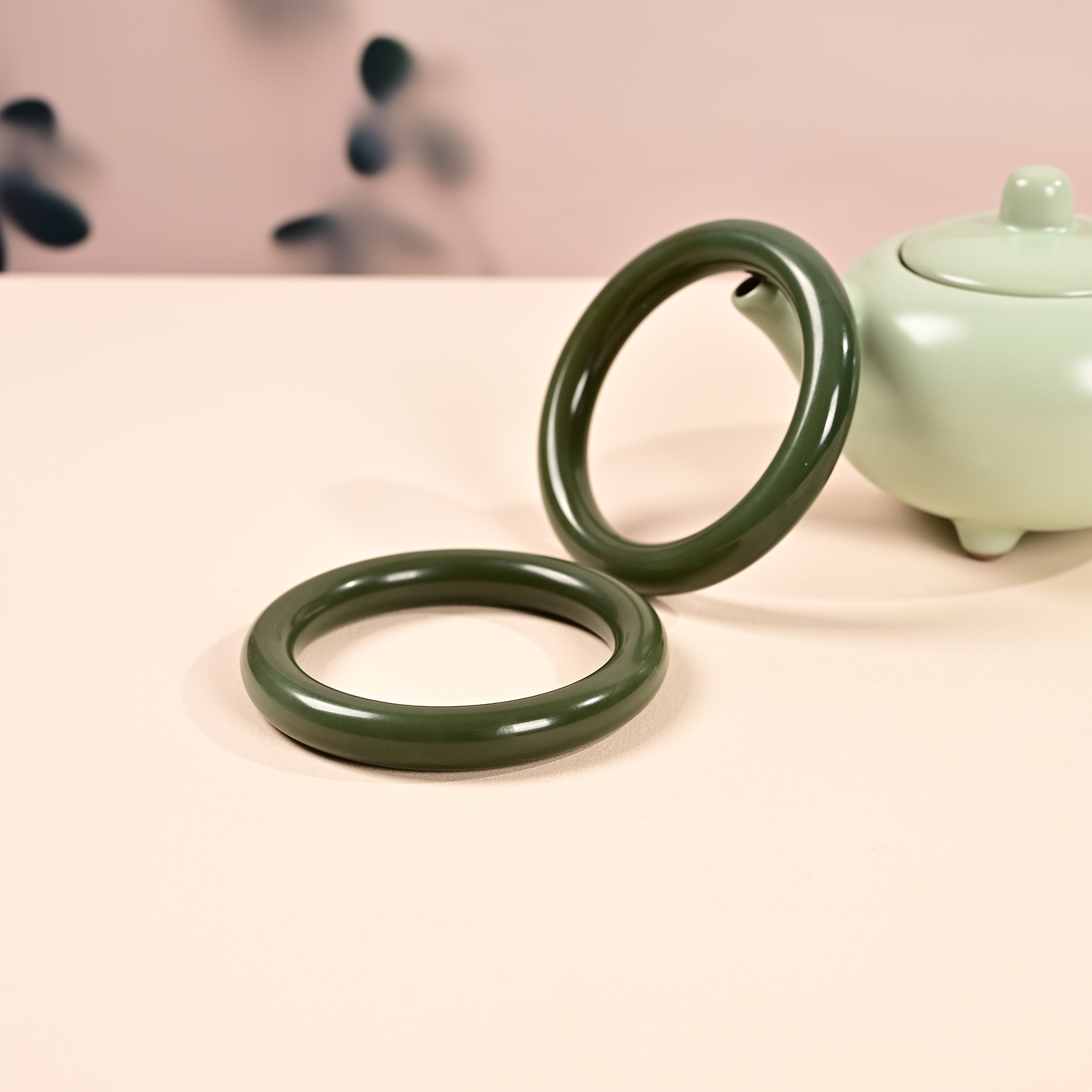 【云上好物】和田玉手镯-多样性发一件-9x9mm DS18712（甄选）