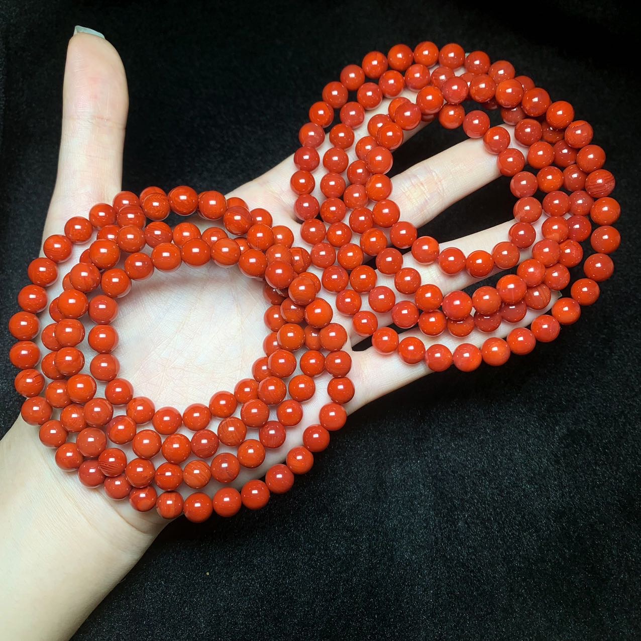 【云上好物】 DS53999-南红多圈手串-多样性发一件-7mm+(甄选)