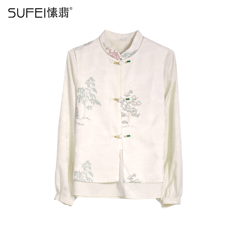 SUFEI/愫翡S41TS0265A 春季新款百搭时尚套衫 0265