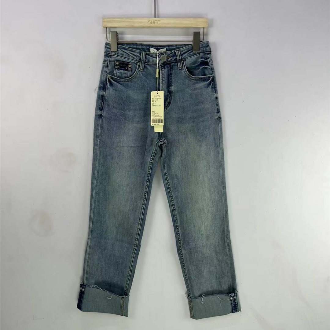 SUFEI/愫翡S31NK0188A  春季新款百搭牛仔裤  0188