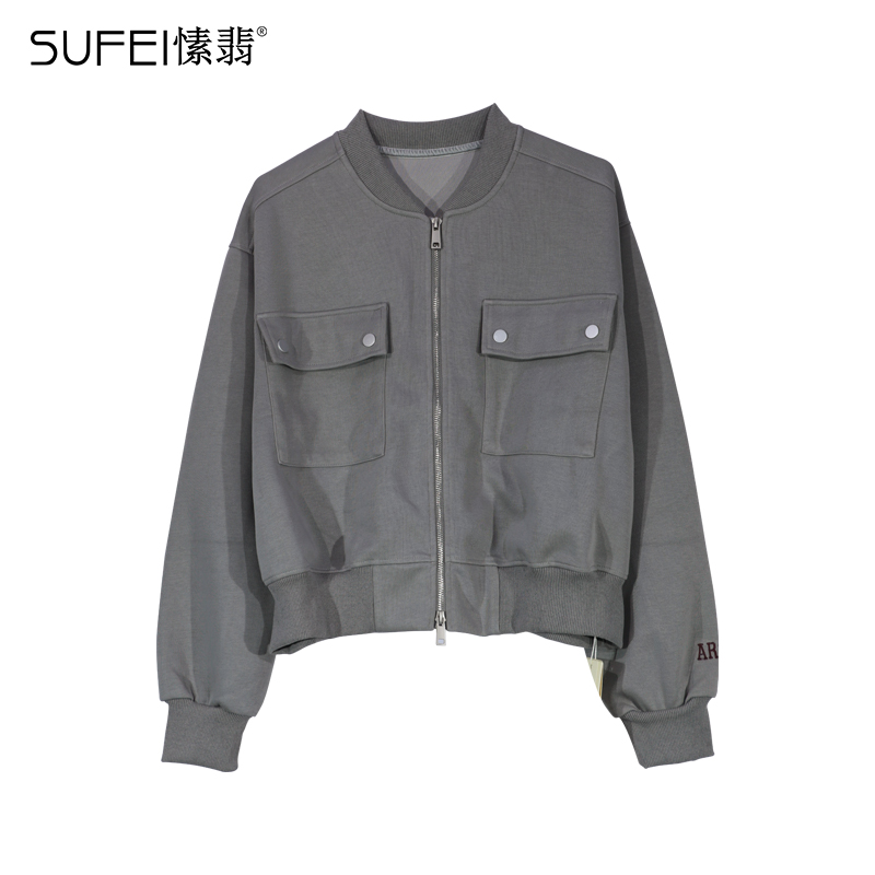 SUFEI/愫翡S43WT1091A  秋季新款简约纯色外套  1091