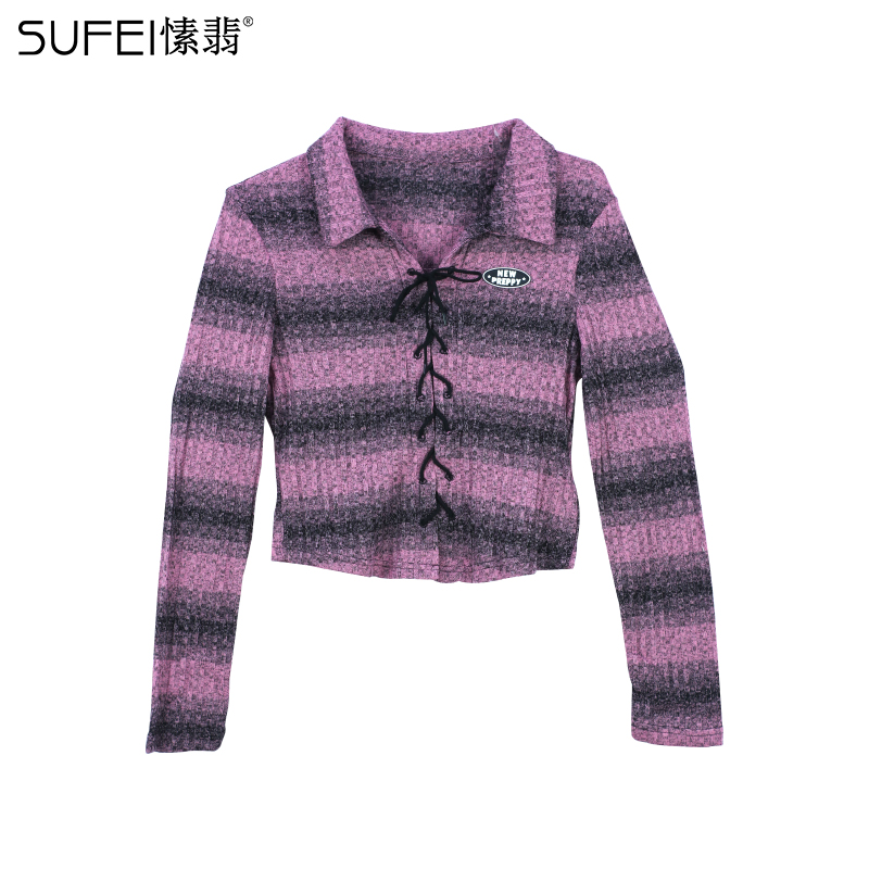 SUFEI/愫翡S33XS1012A 秋季时尚小衫 1012