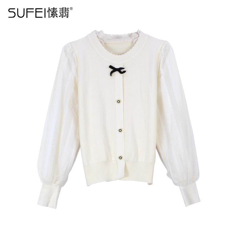 SUFEI/愫翡S41ZZ0166A  春季新款百搭针织衫  0166