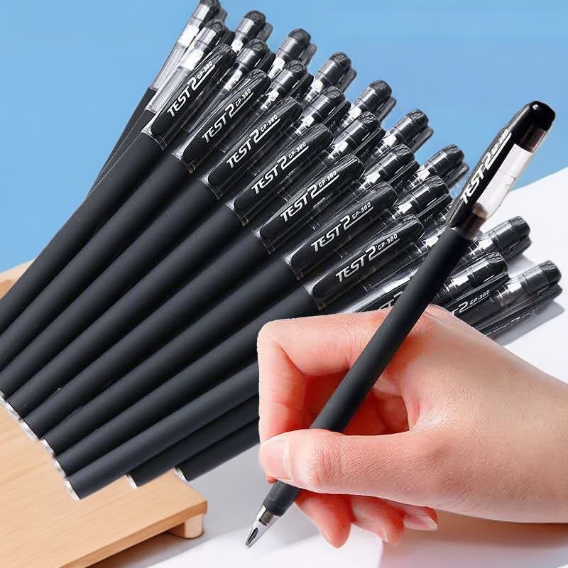 GP380中性笔0.5mm商务签字笔圆珠笔学生考试学习办公碳素黑色水笔