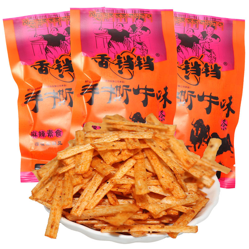 香铛铛手撕牛味辣条18克每包8090童年儿时怀旧校园食品零食小时候