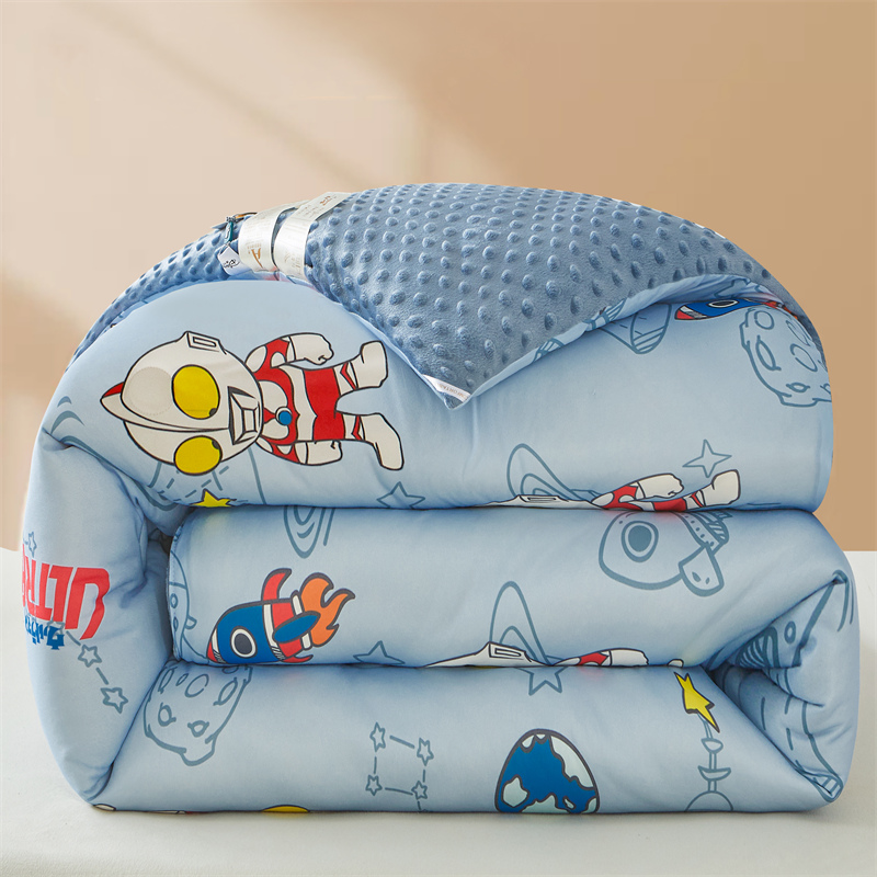 A类加厚豆豆被按摩被春秋被冬被学生儿童被宿舍厚被迪士尼卡通