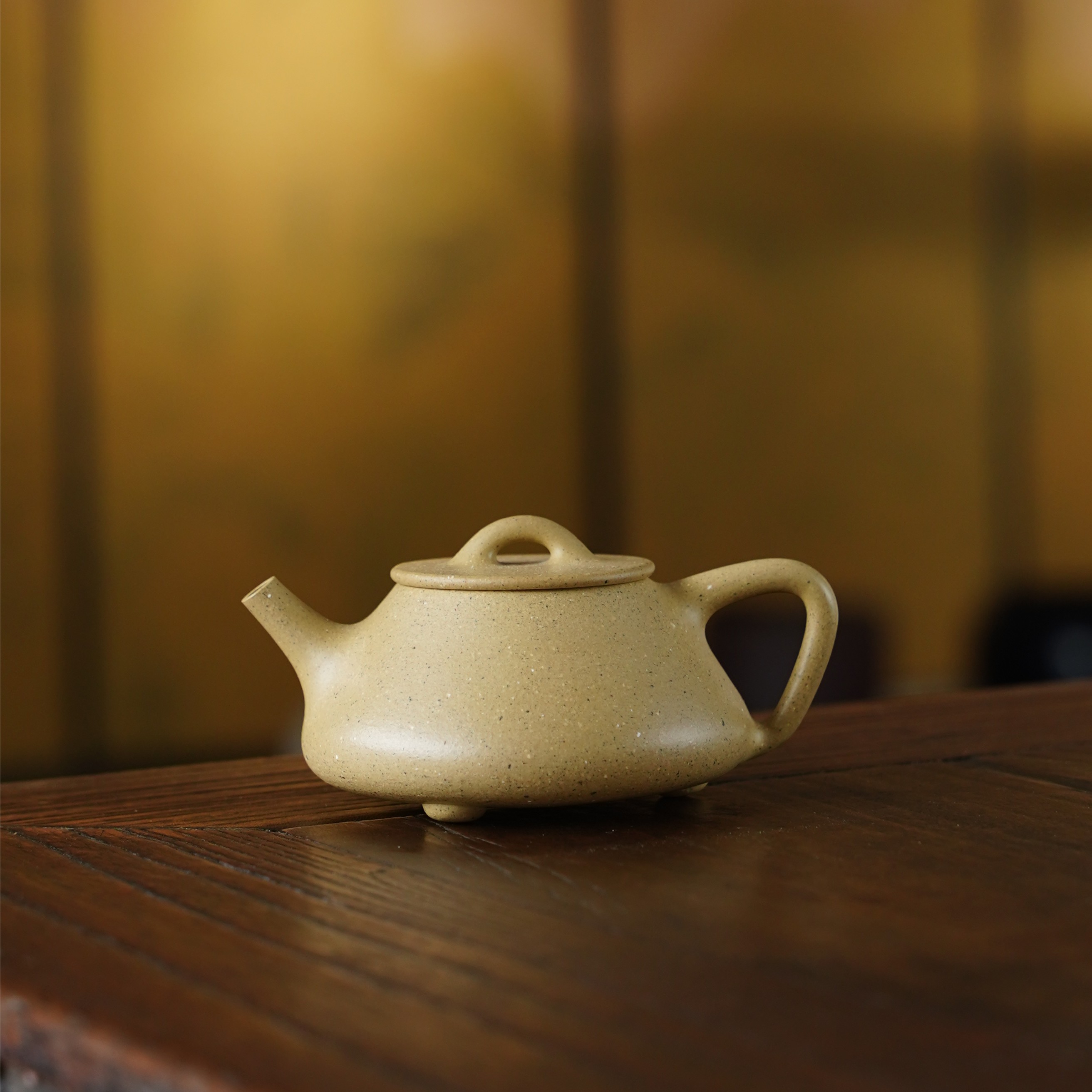 卡居自制丨30目黄龙山原矿本山绿泥 全手工精工紫砂壶 无抛 本色 