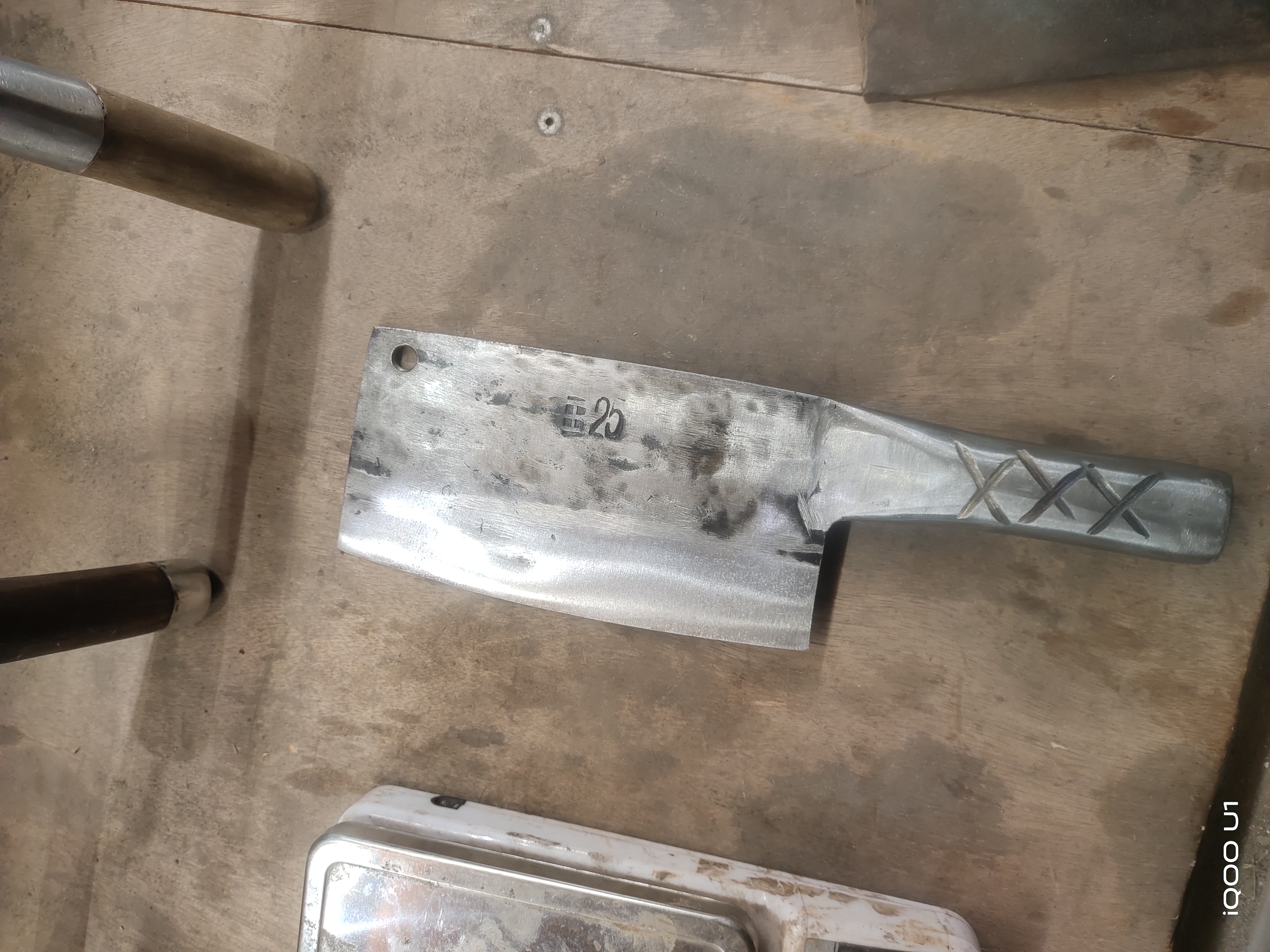 襄阳老河口老王铁匠铺纯手工锻打制作家用小号菜板