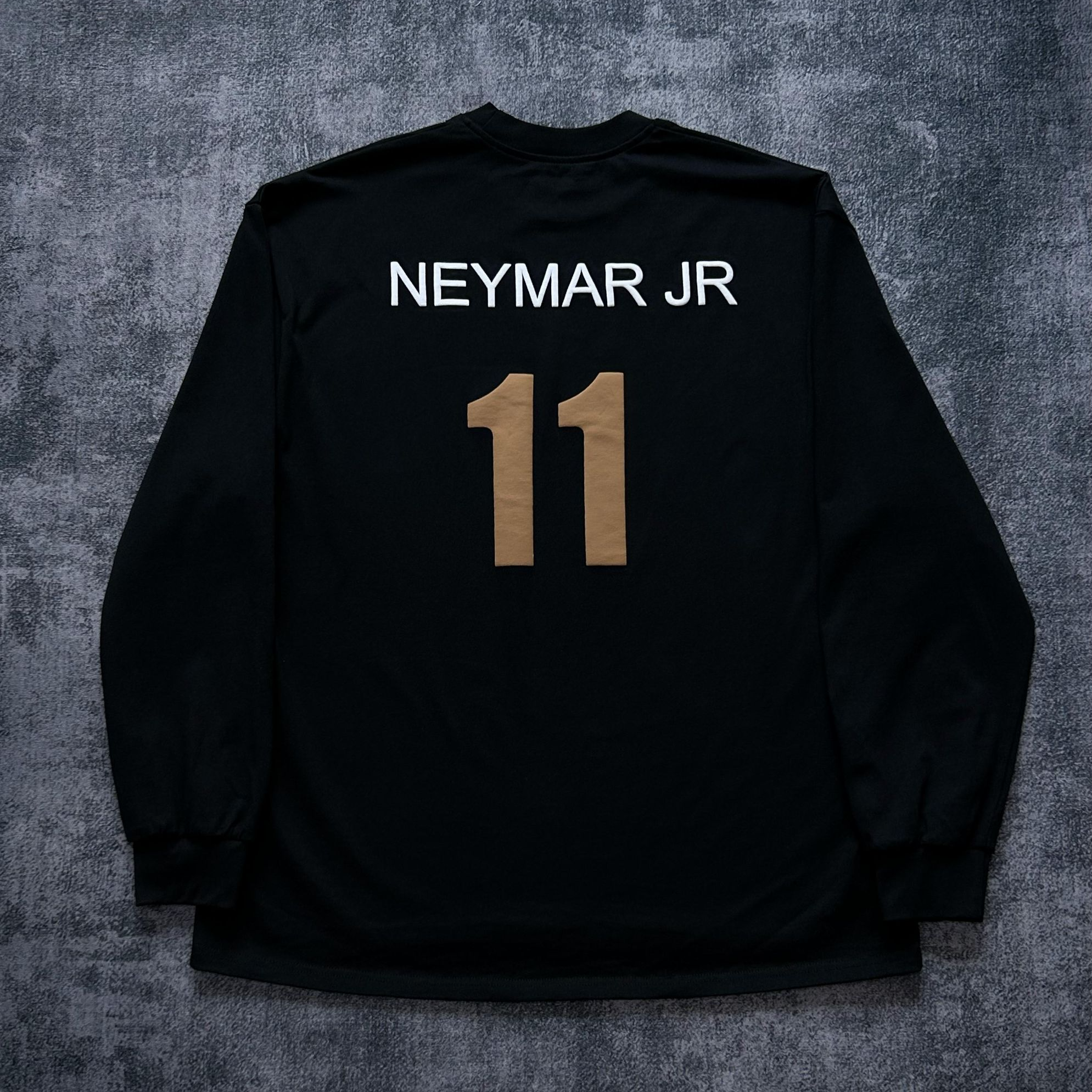 黑洞之眼《内马尔》长袖定制面料秋季新款 发泡工艺印花球衣