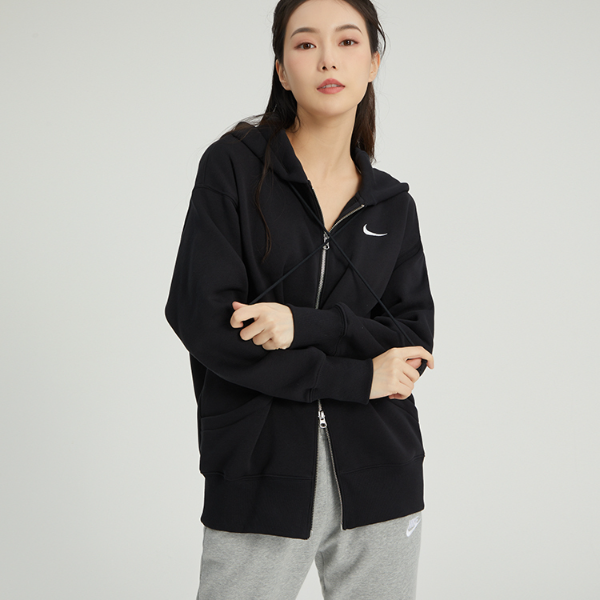 nike耐克新款女子NSW PHNX FLC FZ OS HOODIE针织外套DQ5759-010