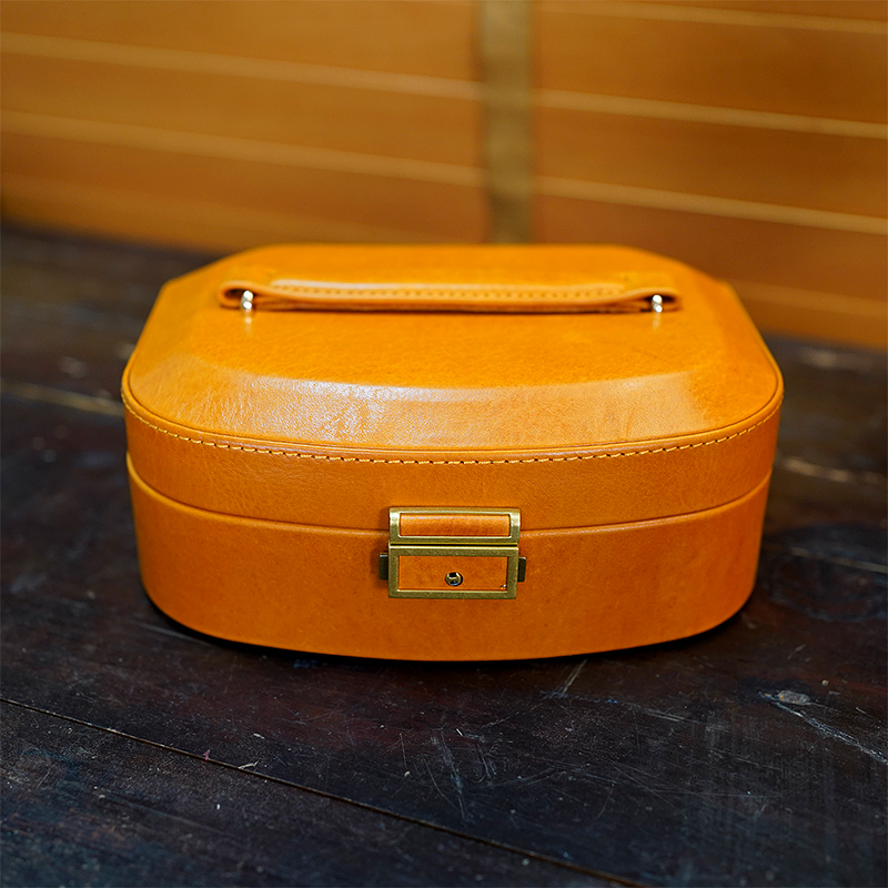 【西部印像】 (美式复古）手工皮具多功能挂件首饰盒-6699