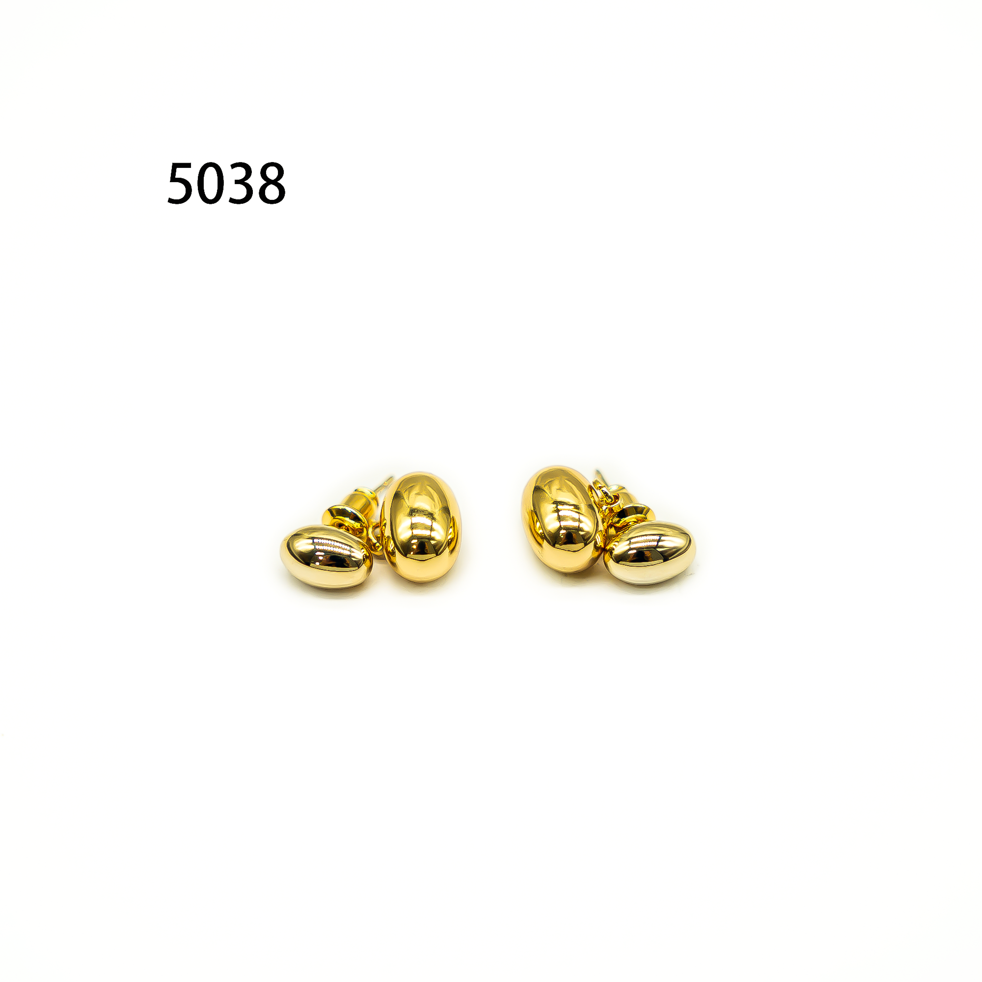 铜合金耳饰 设计师气质耳环小众设计高级感耳钉耳饰～5038