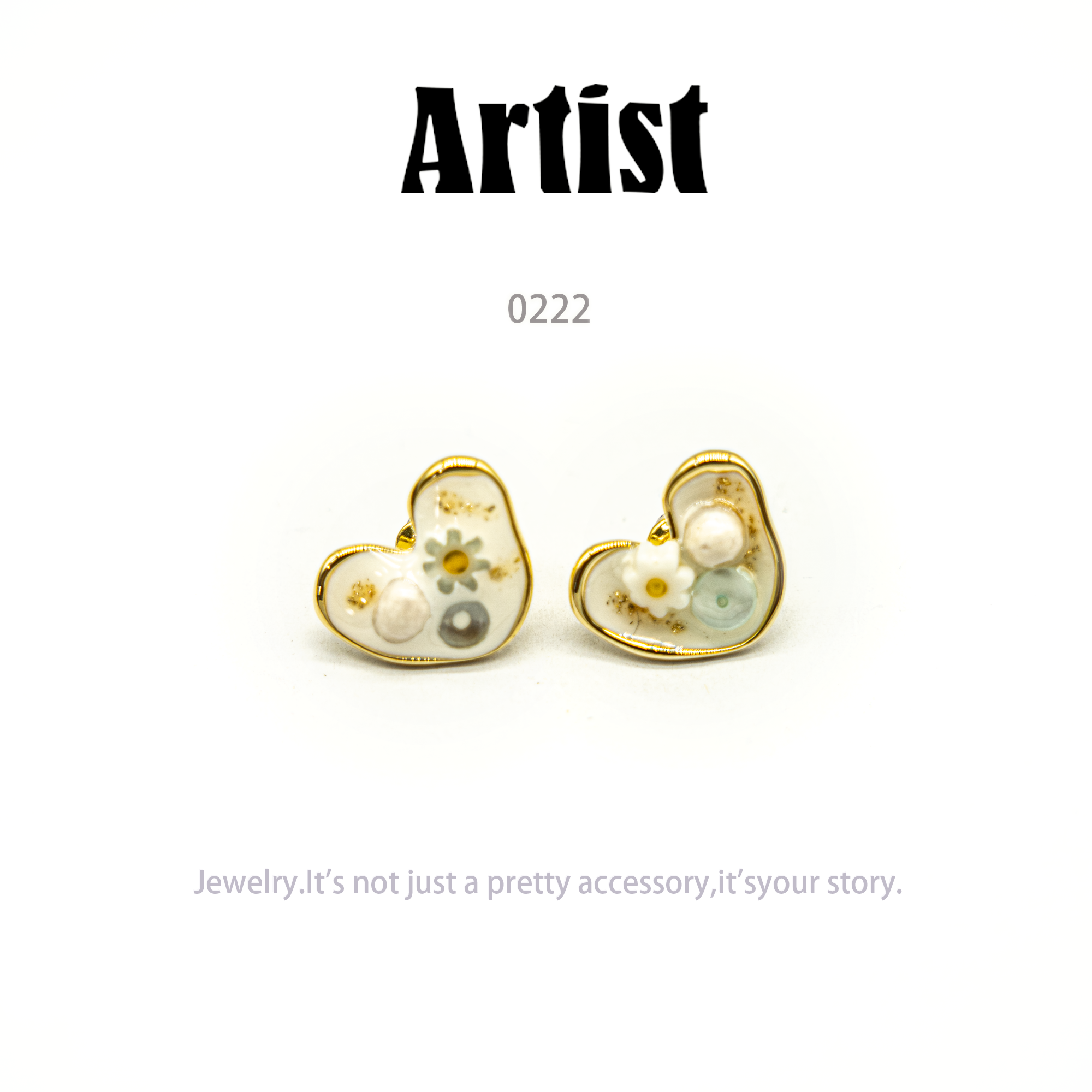 铜合金耳饰 AR设计师气质耳环小众设计高级感耳饰～0222