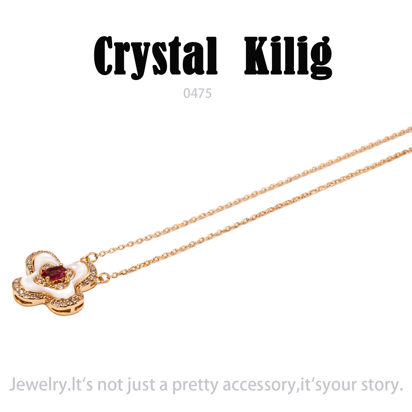 铜合金项链 时尚百搭轻奢设计师项链~0475