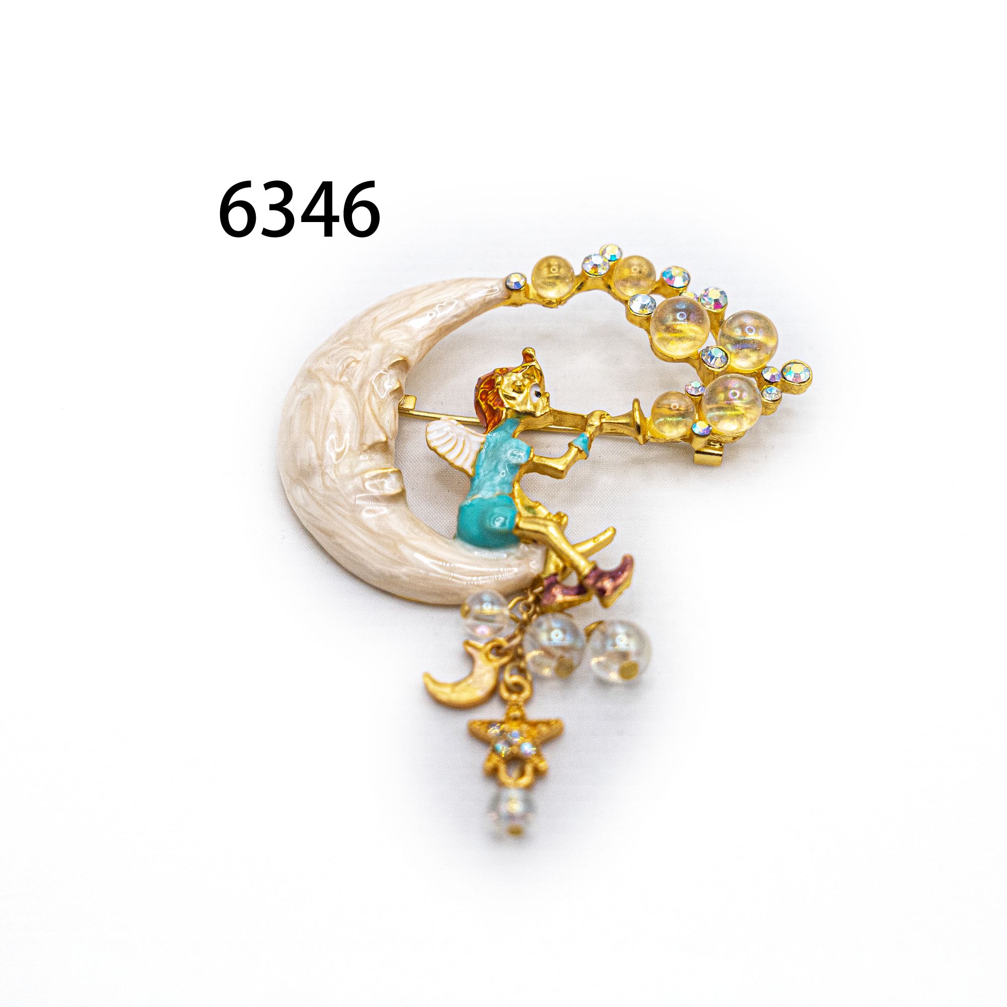 铜合金胸针 复古中国风蝴蝶胸针～6346