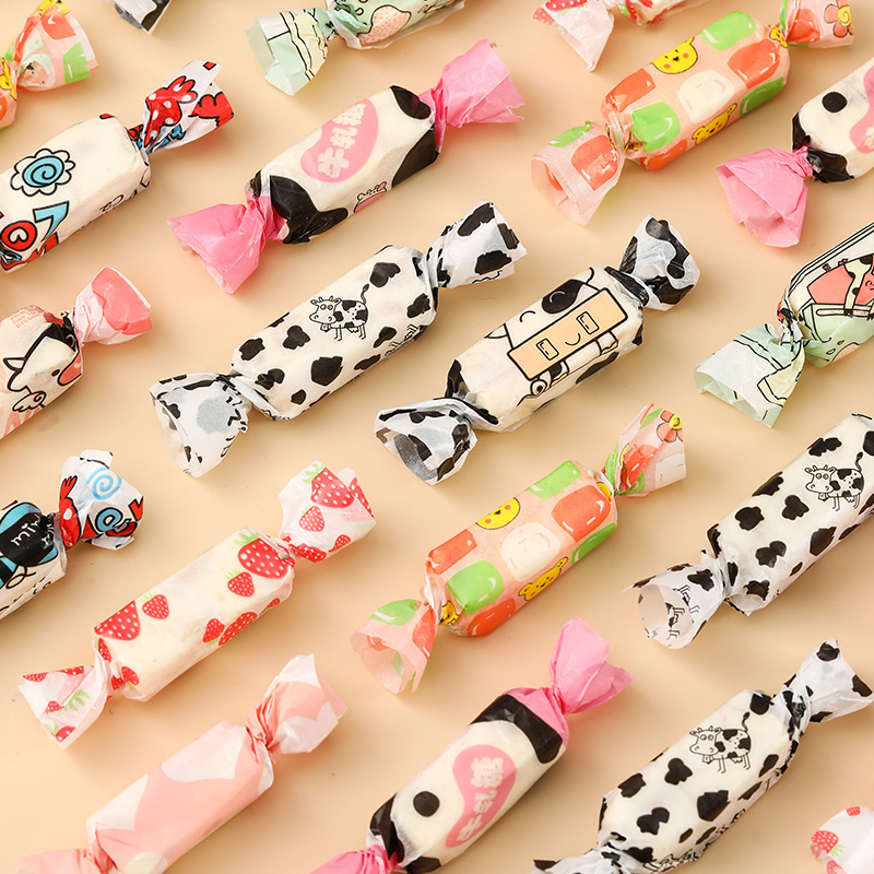 牛轧糖包装纸糖果纸手工可爱包糖纸烘焙家用太妃糖新年烘焙糖果袋