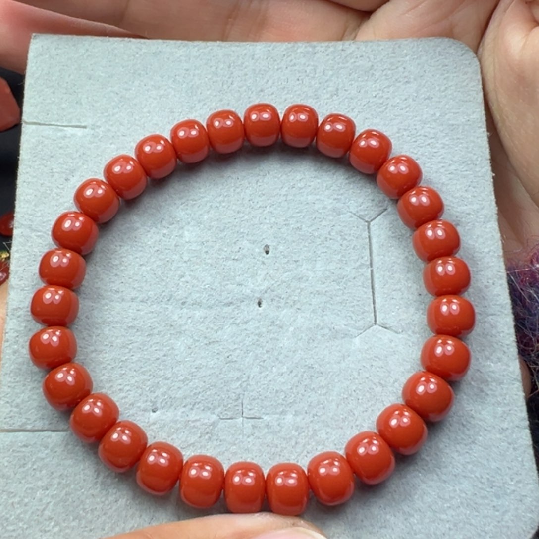 南红玛瑙手串未镶嵌