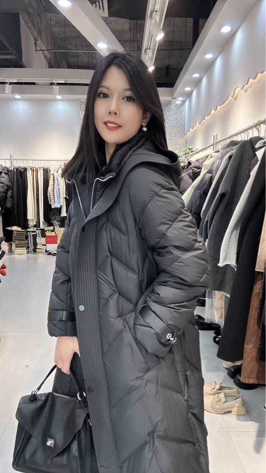 长款长袖韩版女装保暖时尚百搭中长款休闲