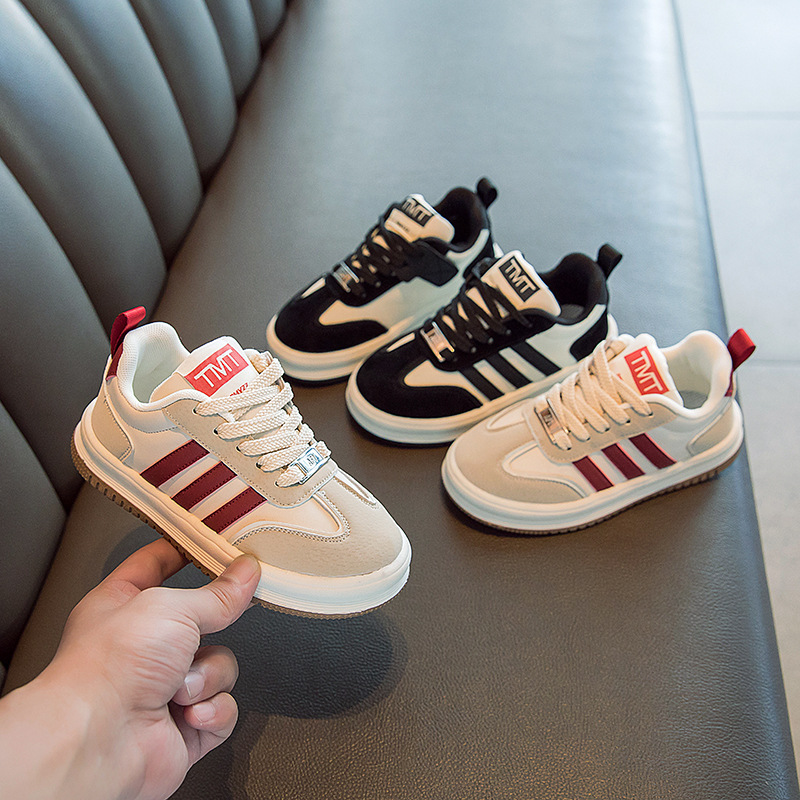 女童运动鞋2023新款春秋款男童跑步鞋软底轻便儿童时尚防滑休D66