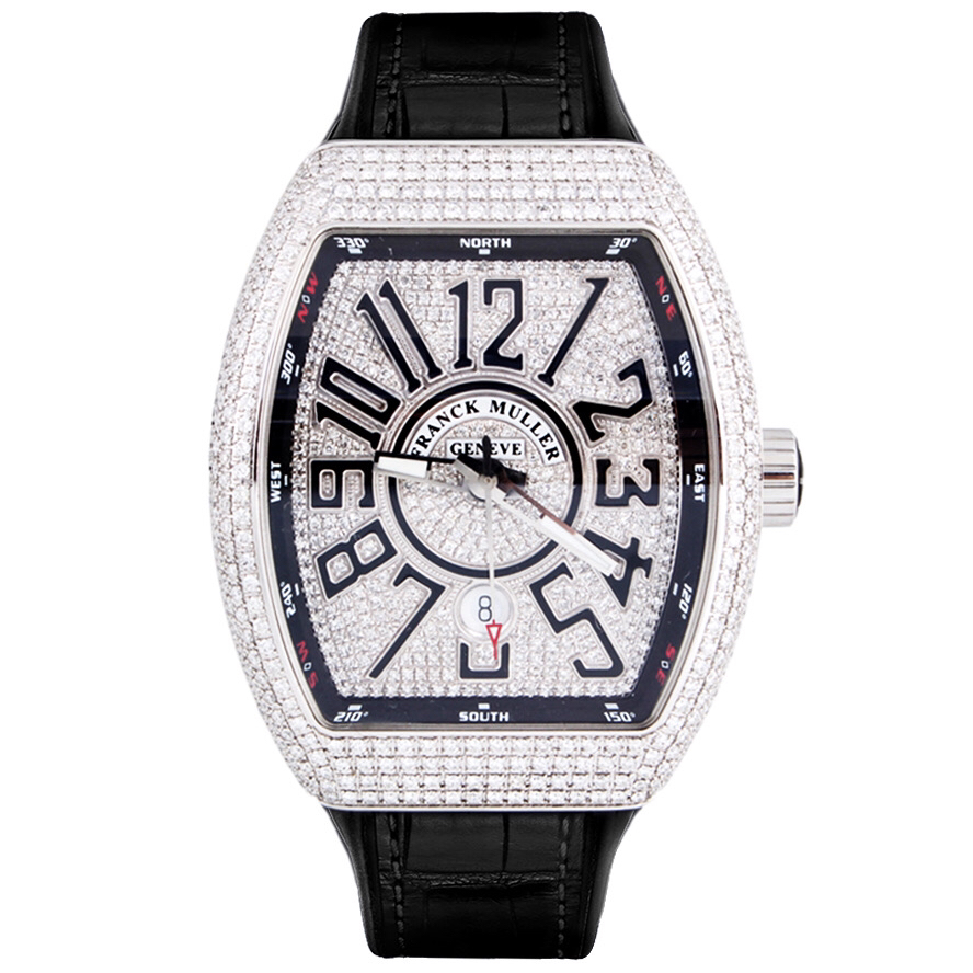 99新 Franck Muller/法兰克穆勒 游艇V45自动机械后钻满天星