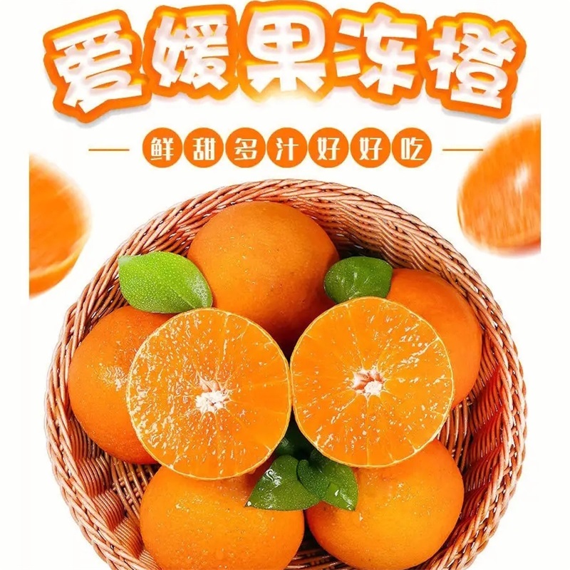 【同城送货】爱媛果冻橙  皮薄多汁 2斤散装