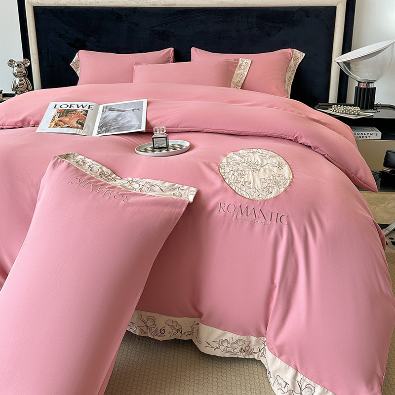 2023秋冬ROMANTIC款双面斜纹刺绣四件套