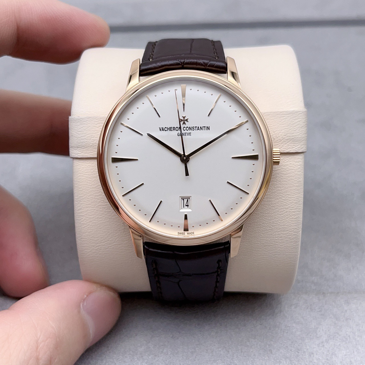 99新 Vacheron Constantin/江诗丹顿 传承85180 玫瑰金 40毫米 