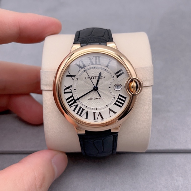 99新 Cartier/卡地亚 蓝气球 玫瑰金款 42表径 折叠扣