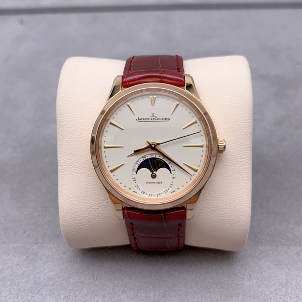 99新 Jaeger-LeCoultre/积家 积家大师/月相 玫瑰金 34表径