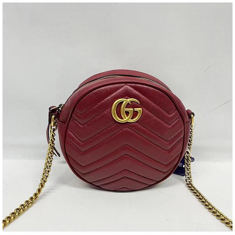 95新 GUCCI/古驰 安洁利严选古驰圆饼包/BK0134679