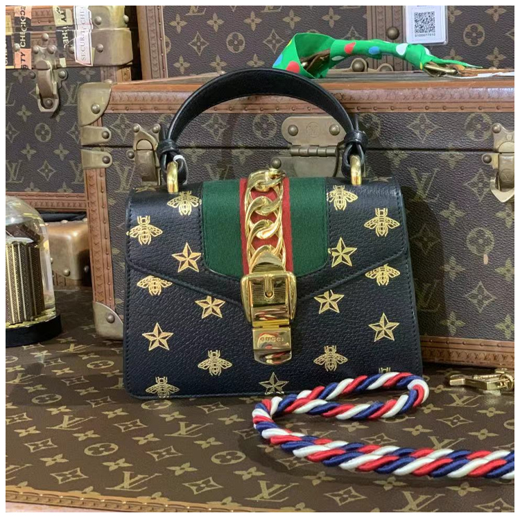 95新 GUCCI/古驰 安洁利田哥手提斜挎包/BK0125138