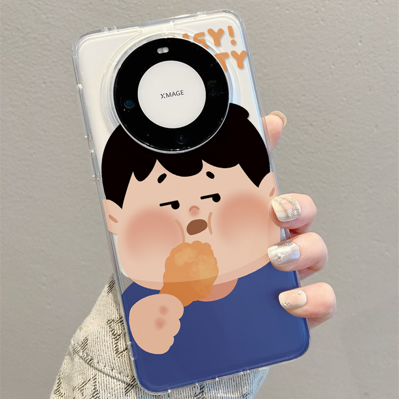 适用华为Mate30Pro5G手机壳mate60/p40pro/mate60pro胖男孩软tpu