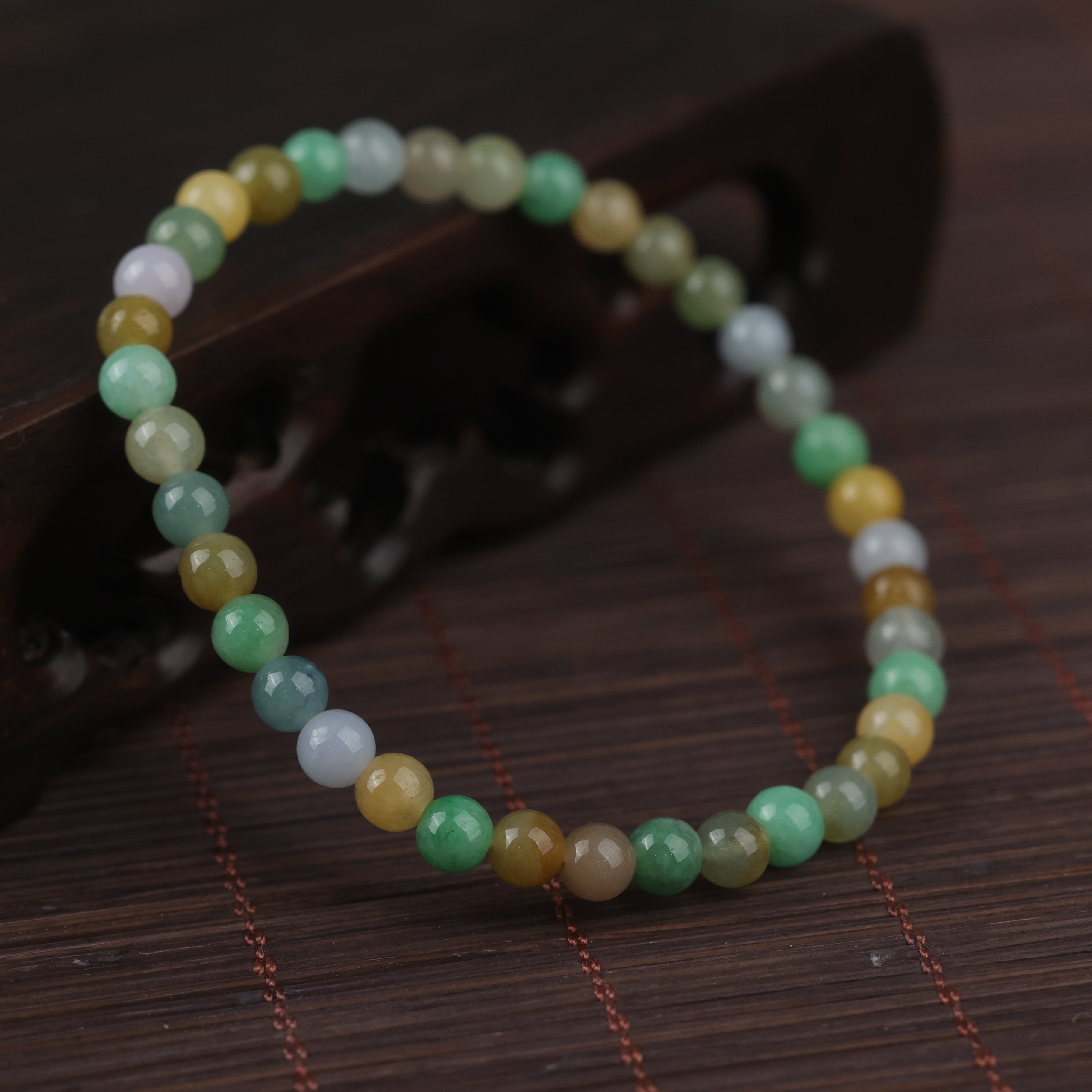 【一菲精选】翡翠珠链糖果单圈-HLJ-159|CZL