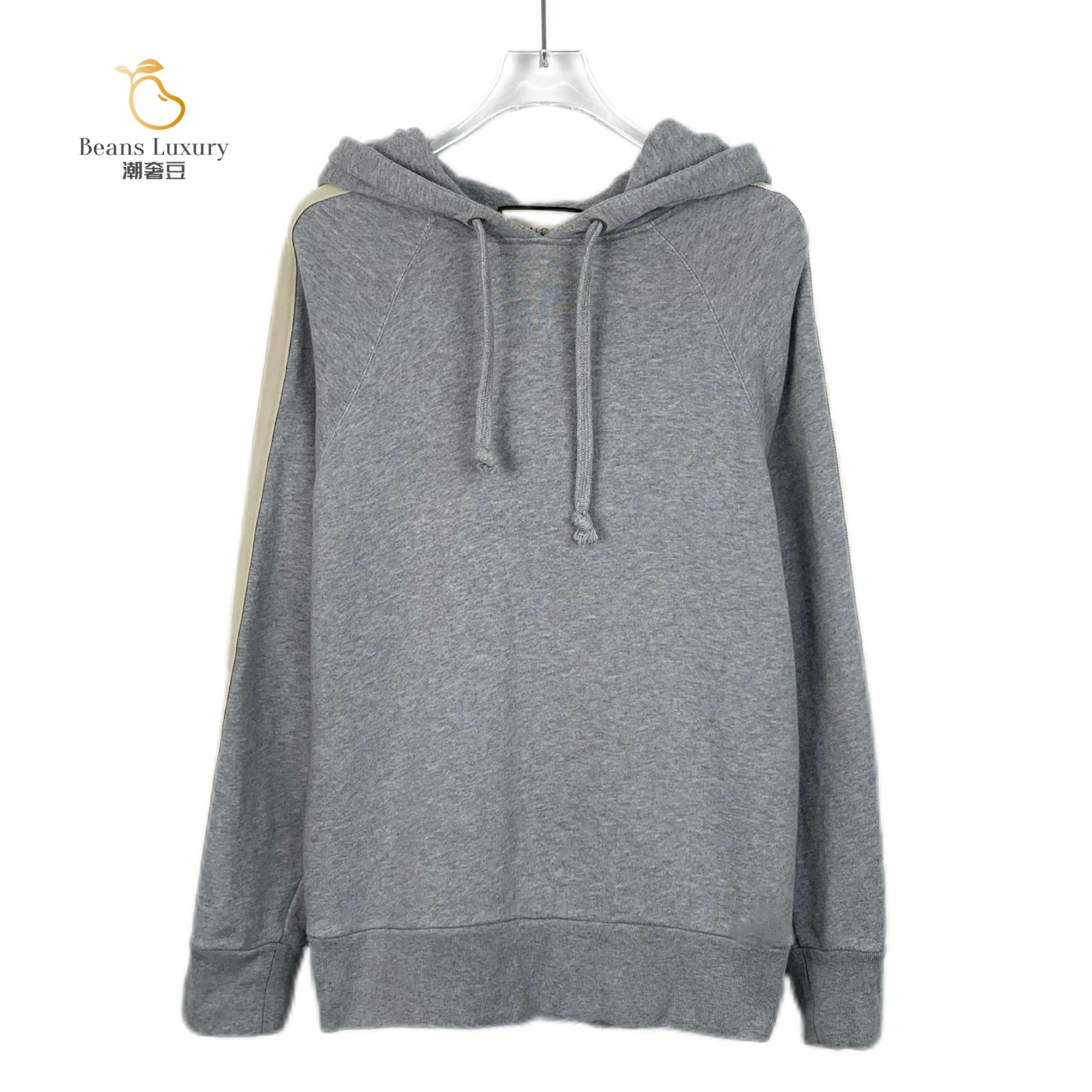 99新 GUCCI/古驰 潮奢豆 严选/侧条纹棉质连帽抽绳卫衣/X10920